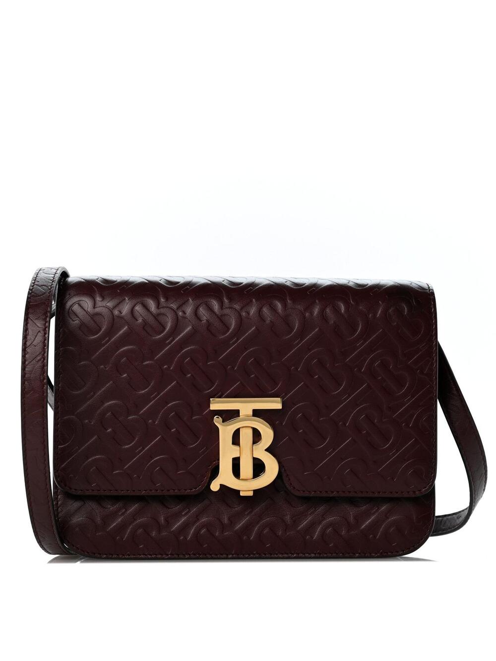 Burberry Calfskin Embossed Tb Bag #342260B65B